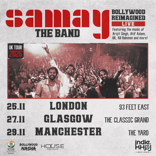 Samay The Band — Bollywood Reimagined UK tour poster