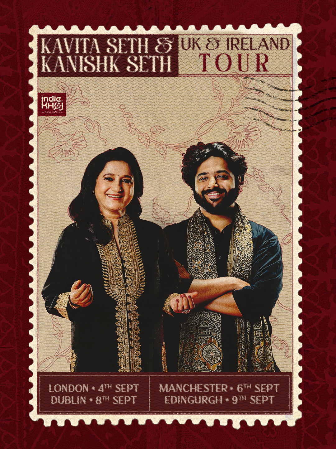 Kavita Seth & Kanishk Seth UK & Ireland Tour 2026 Poster